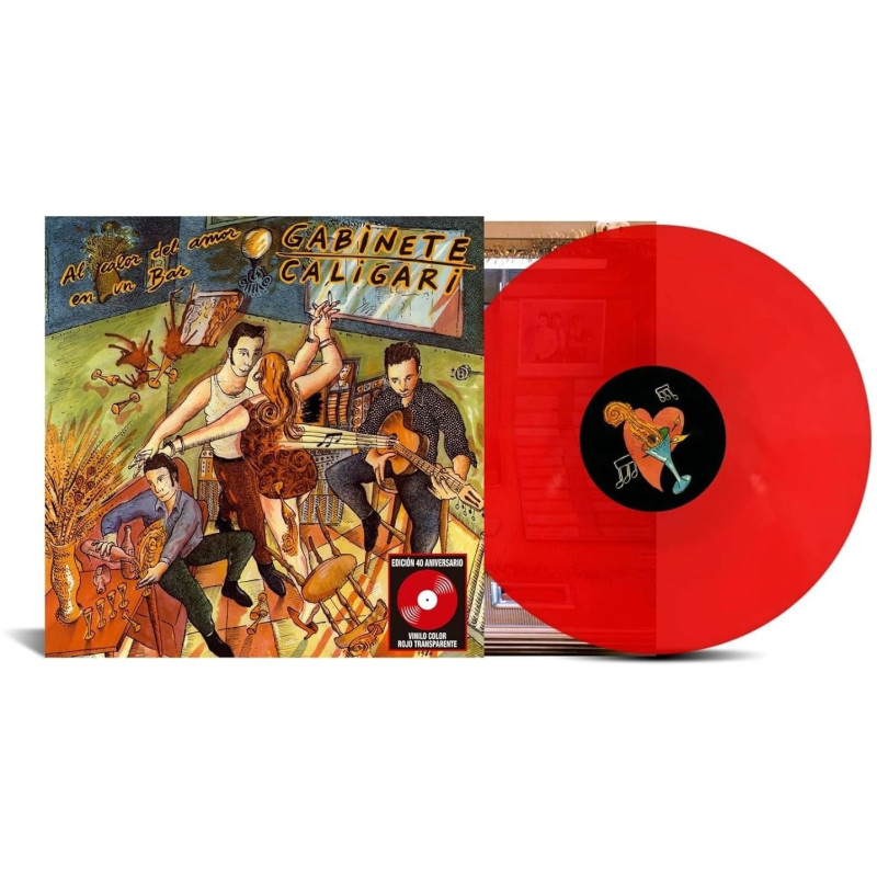 Gabinete Caligari - Al Calor Del Amor En Un Bar - LP (40th Anniversary Red Transparent Vinyl Edition)
