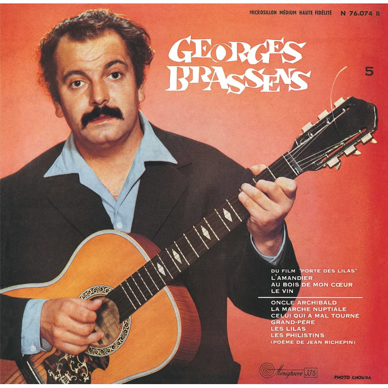 Brassens, George - Georges Brassens Et Sa Guitare Accompagné Par Pierre Nicolas - LP 10"