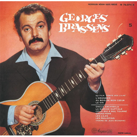 Brassens, George - Georges Brassens Et Sa Guitare Accompagné Par Pierre Nicolas - LP 10"