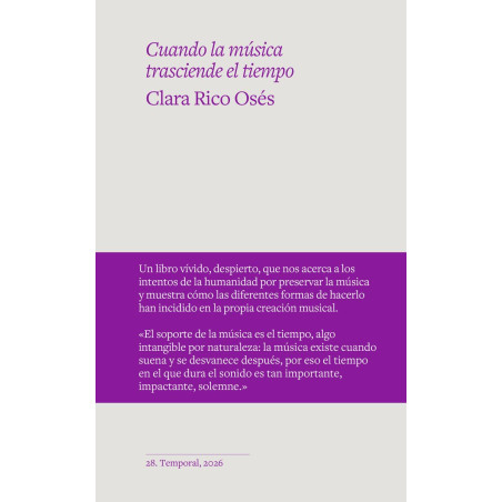 Rico Osés, Clara -  Cuando la música trasciende el tiempo (Libro)