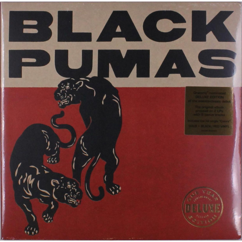 Black Pumas - Black Pumas - 2 LPs (Gold, Black & Red Deluxe Vinyl Edition)