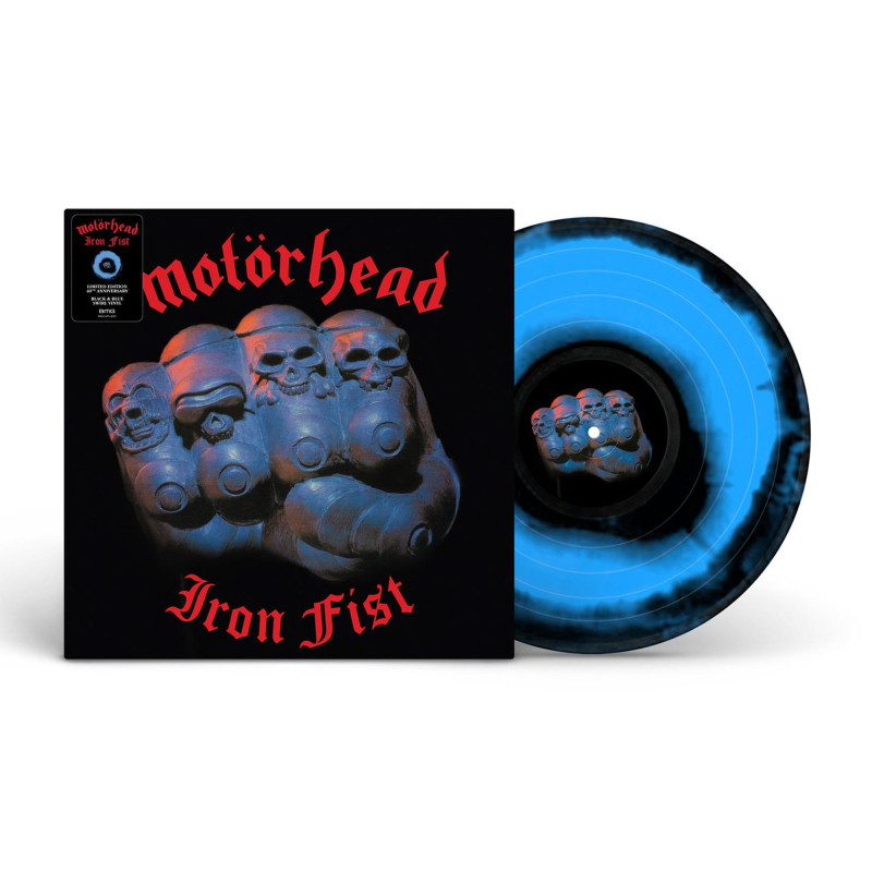 Motorhead - Iron Fist - LP (40th Anniversary Black & Blue Swirl Vinyl Edition)