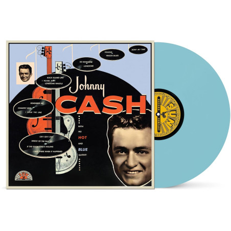 Cash, Johnny - With His Hot And Blue Guitar - LP (Blue Vinyl Edition)