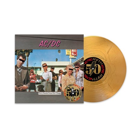 ACDC - Dirty Deeds Done Dirt Cheap - LP 180 Gr. (50th Anniversary Gold Vinyl Edition + Artwork Print)