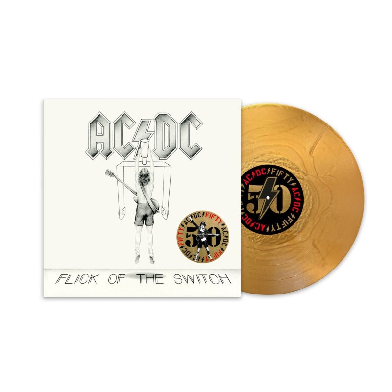 ACDC - Flick Of The Switch - LP 180 Gr. (50th Anniversary Gold Vinyl Edition + Artwork Print)
