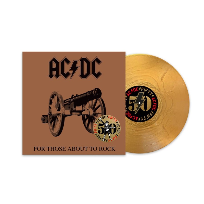 ACDC - For Those About To Rock We Salute You - LP 180 Gr. (50th Anniversary Gold Vinyl Edition + Artwork Print)