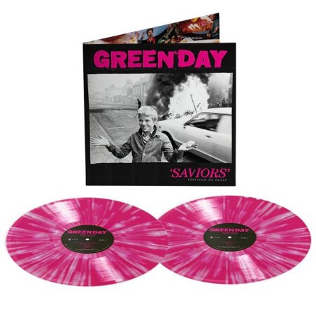 Green Day - Saviors - 2 LPs (Hot Pink With White Splatter Vinyl Edition)