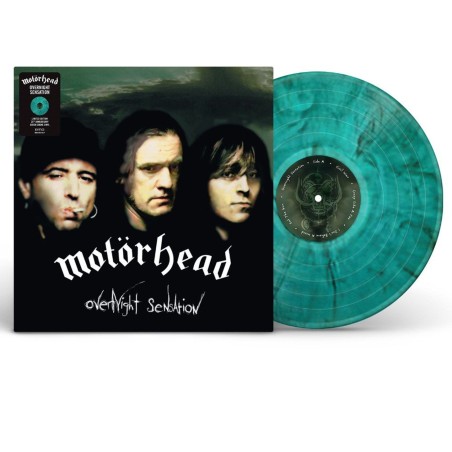 Motörhead - Overnight Sensation - LP (Limited 25th Anniversary Green And Black Smoke Vinyl Edition)