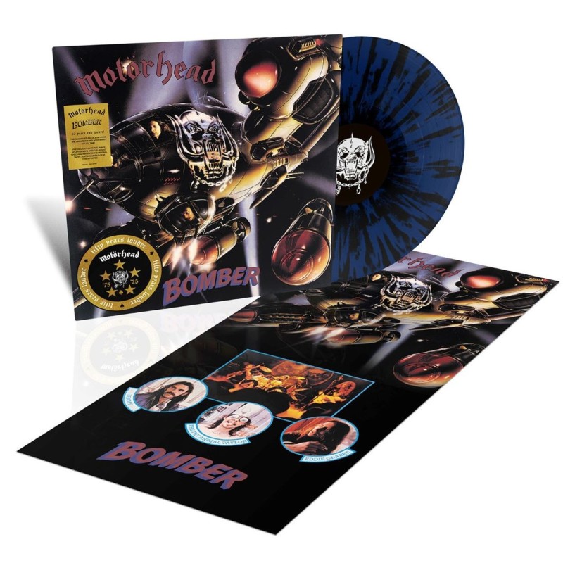 Motörhead - Bomber - LP (Limited 50th Anniversary Blue & Black Splatter Vinyl Edition)