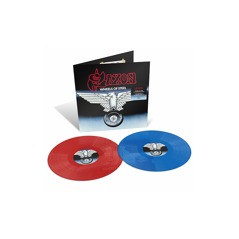 Saxon - Wheel Of Steel - 2 LPs (45th Anniversary Red & Blue Vinyl Edition)