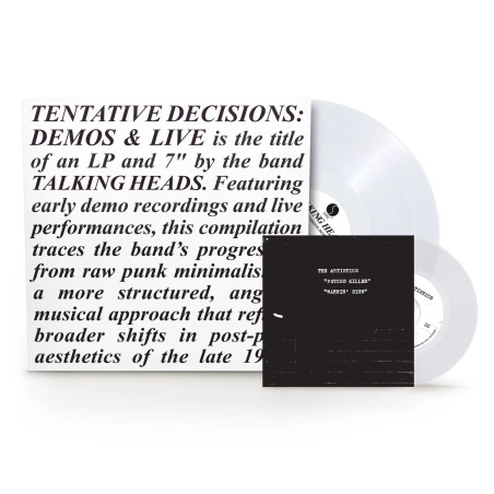 Talking Heads - Tentative Decisions 1974 - 1976 - LP (RSD Black Friday 2025 Clear Vinyl Edition)