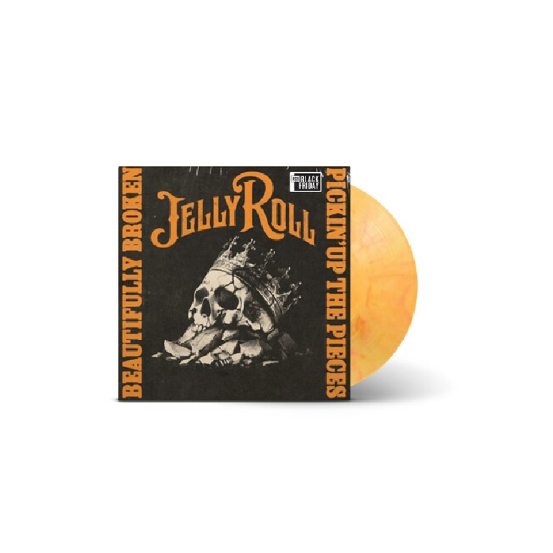 Jelly Roll - Beautyfully Broken / Pickin' Up The Pieces - LP (RSD Black Friday 2025 Orange Vinyl Edition)