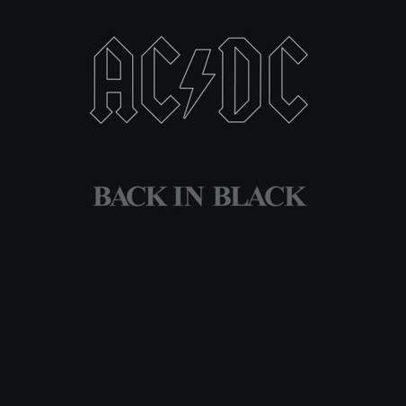 AC/DC - Back In Black - LP 180 Gr.