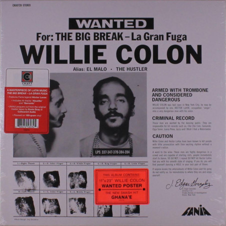 Colon, Willie - The Big Break / La Gran Fuga - LP 180 Gr.