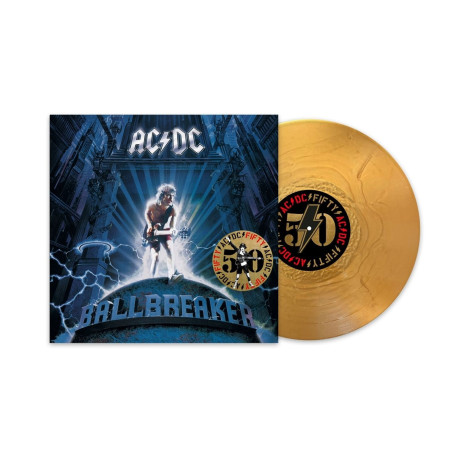 ACDC - Ballbreaker - LP 180 Gr. (50th Anniversary Limited Gold Vinyl Edition + Artwork Print)