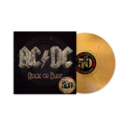 ACDC - Rock Or Bust - LP 180 Gr. (50th Anniversary Limited Gold Vinyl Edition + Artwork Print)