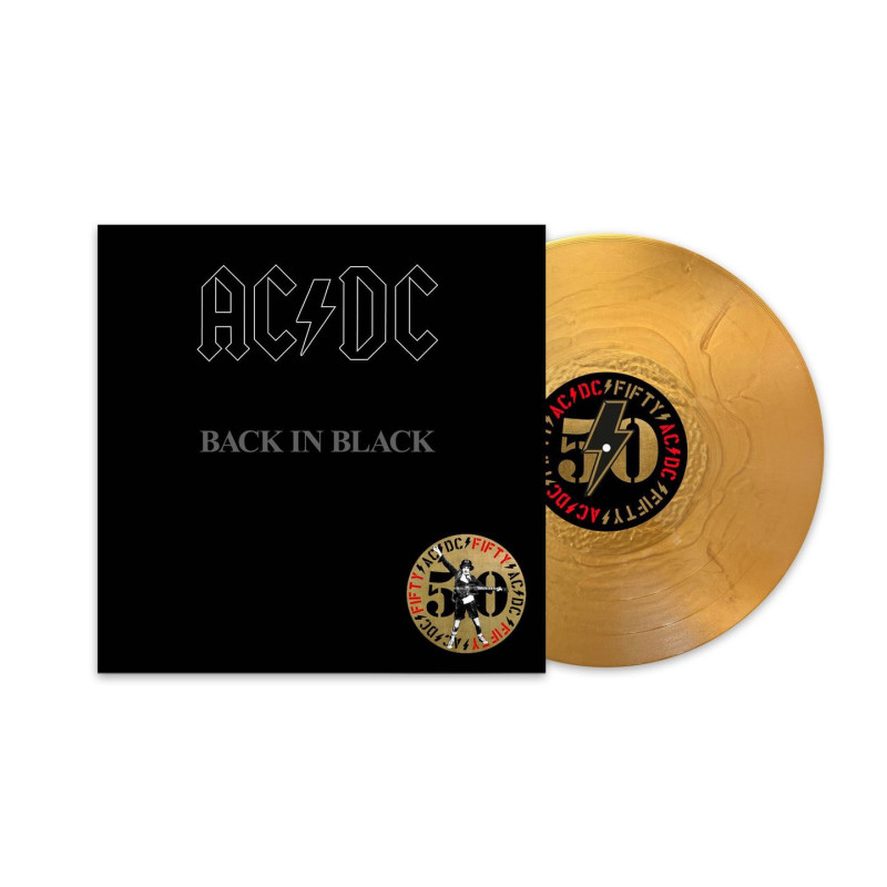 ACDC - Back In Black - LP 180 Gr. (50th Anniversary Limited Gold Vinyl Edition + Artwork Print)
