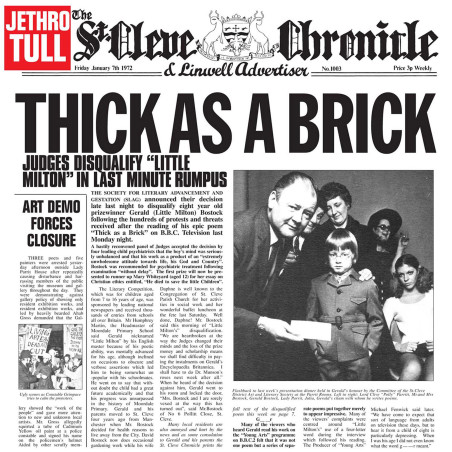 Jethro Tull - Thick As A Brick - LP 180 Gr. (Steven Wilson Stereo Mix Vinyl Edition)