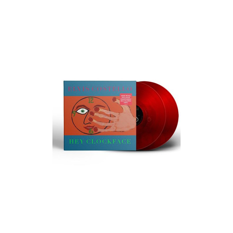 Costello, Elvis - Hey Clockface (Limited Indie Retail Exclusive Edition) (Translucent Red Vinyl) - 2LPs