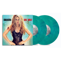 Shakira - She Wolf - 2 LPs (Sea Glass & Turquoise Swirl Vinyl Edition)