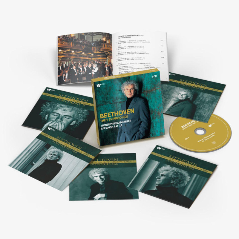Beethoven: Symphonien Nr. 1 - 9 - Rattle / Wiener Philharmoniker (5 CDs Box-Set)