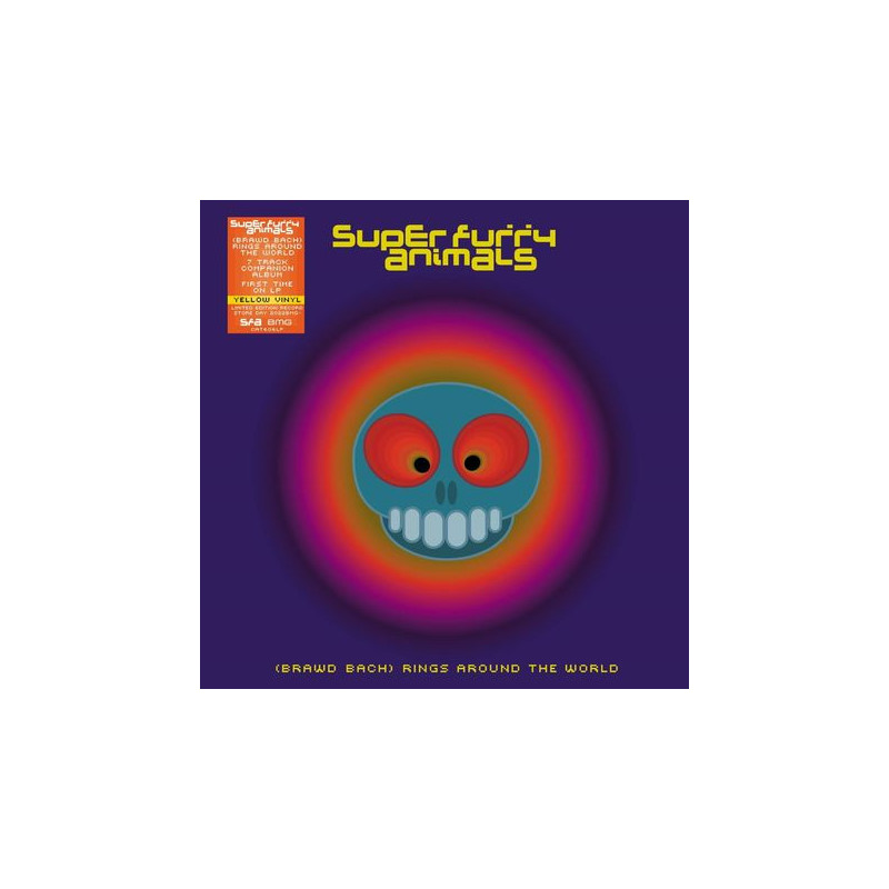 Super Furry Animals - "Brawd Bach" Rings Around The World - LP (Yellow Vinyl Edition)