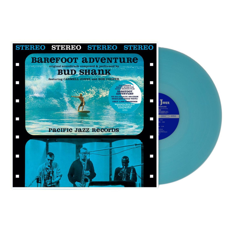 Shank, Bud - Barefoot Adventure, With C. Jones & B. Cooper (OST) - LP 180 Gr. (Impex Audiophile Sea Blue Vinyl Edition)