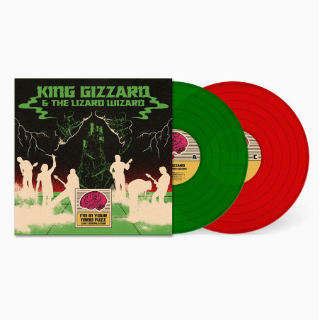 King Gizzard & The Lizard Wizard - Im In Your Mind Fuzz Live - 2 LPs (Indie Clear Green & Red Vinyl Edition)